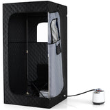 Caja de Sauna de Vapor Portátil con Vaporizador de Calentamiento Rápido de 3L/1200W y 15 Niveles de Temperatura