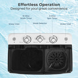 Lavadora portátil con bomba de drenaje incorporada