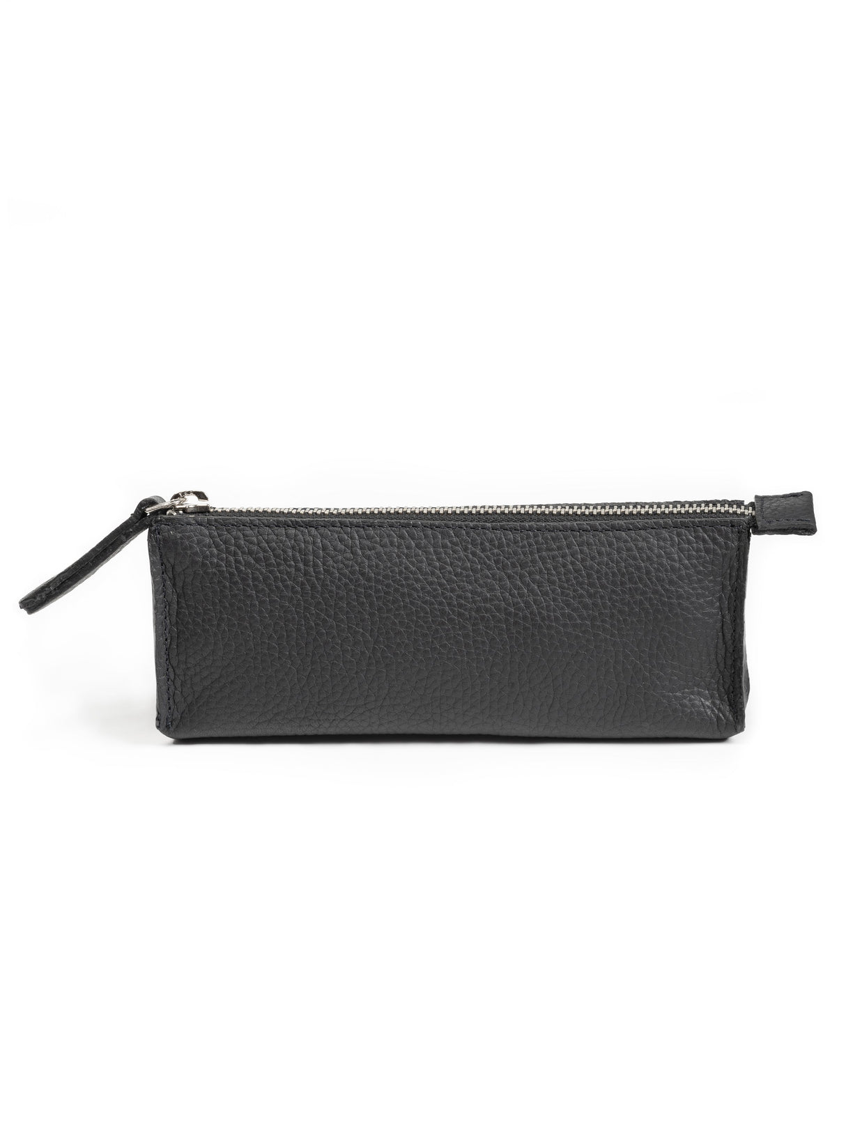 Estuche de papelería de cuero negro (juego de 2)