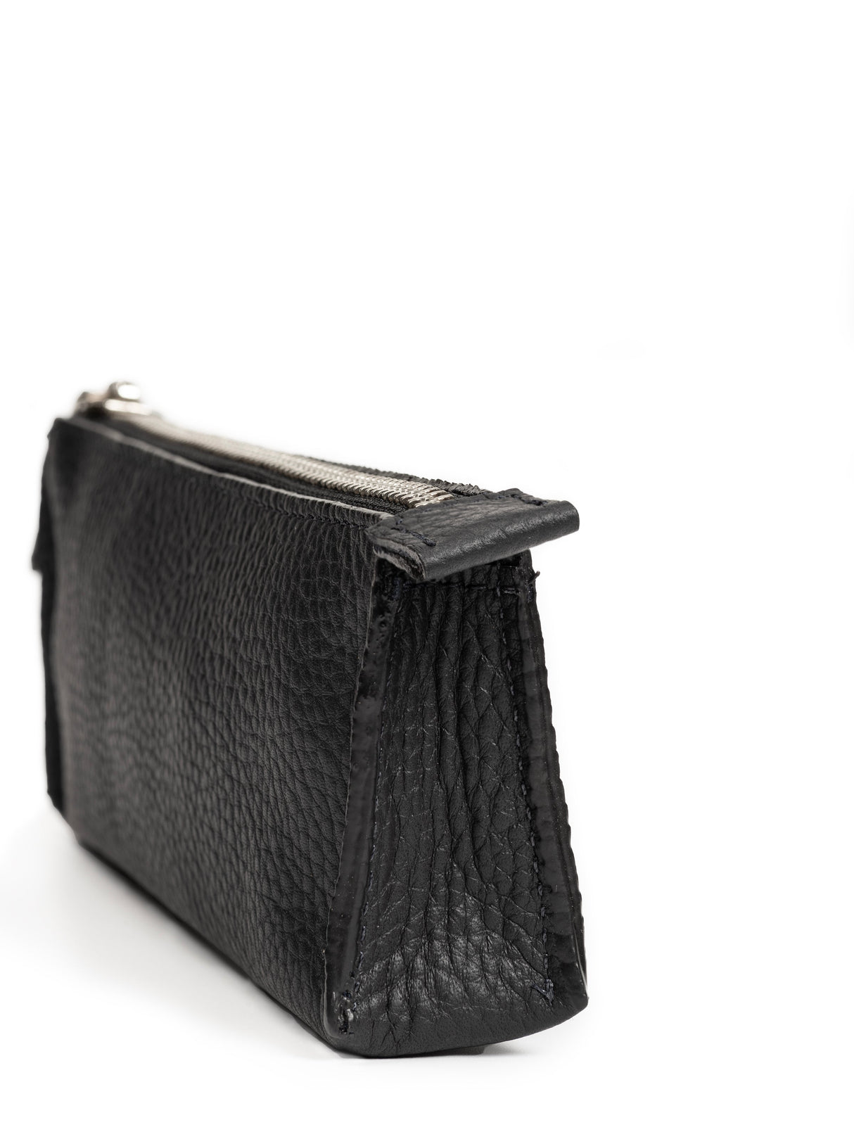 Estuche de papelería de cuero negro (juego de 2)