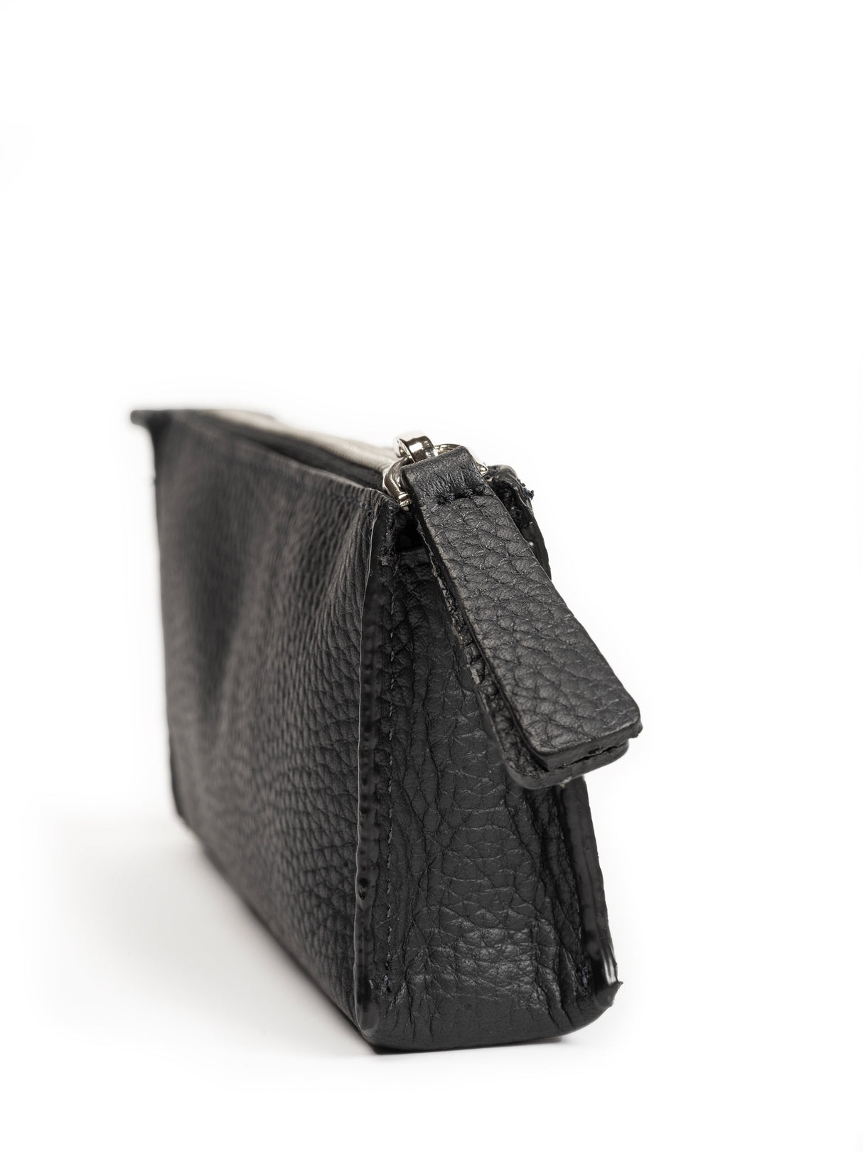 Estuche de papelería de cuero negro (juego de 2)