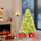 Árbol de Navidad Artificial de Tinsel con Luces Incorporadas para el Hogar, Oficina, Fiesta, Decoración de Temporada Festiva