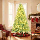 Árbol de Navidad Artificial de Tinsel con Luces Incorporadas para el Hogar, Oficina, Fiesta, Decoración de Temporada Festiva