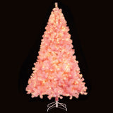 Árbol de Navidad Artificial de Tinsel Preiluminado con Abundantes Ramas Decoración Navideña
