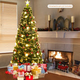 Prelit Fiber Optic Christmas Tree with Warm White Lights