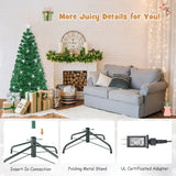 Prelit Fiber Optic Christmas Tree with Warm White Lights