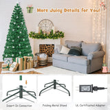 Prelit Fiber Optic Christmas Tree with Warm White Lights