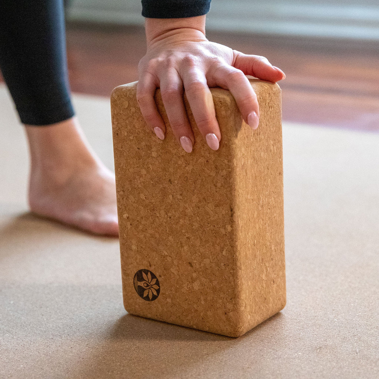 Bloque de yoga de corcho