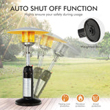 Calefactor de patio de pie portátil de mesa de propano de 11 000 BTU