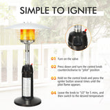 Calefactor de patio de pie portátil de mesa de propano de 11 000 BTU