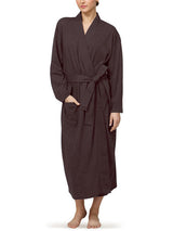 Bata de kimono de algodón orgánico tejido