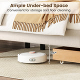 Base de cama tamaño Queen con cajón de almacenamiento y cabecero con canales verticales