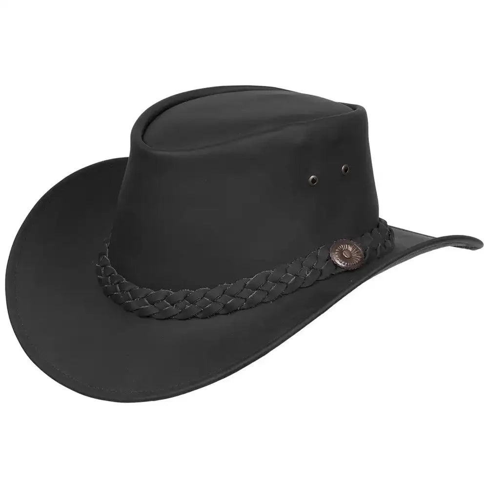 Deadwood Trading Tolga - Sombrero australiano de cuero tipo Outback