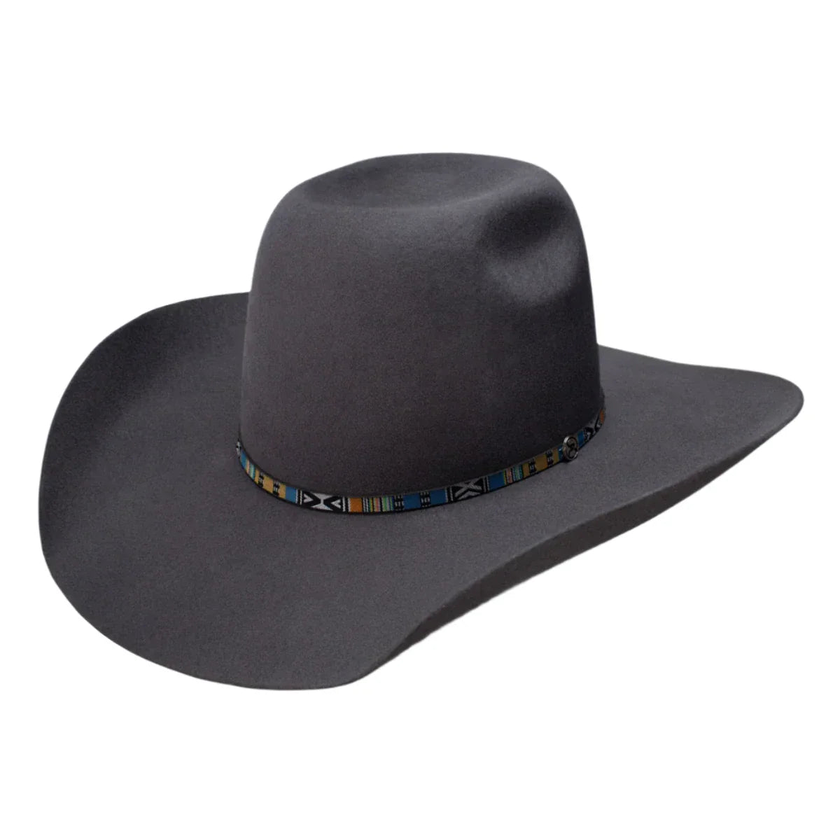 Resistol HOOey Silver Smoke - Sombrero vaquero de fieltro de lana (3X)