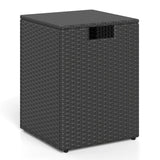 Rattan Propane Tank Cover Patio Hideaway Tank Side Table