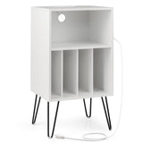 Mueble para tocadiscos con estación de carga