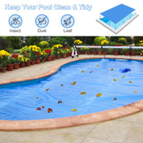 Rectangle Swimming Pool Cover 12-MIL Heat Retaining Pool Solar Blanket with Carrying Bag