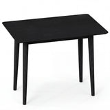 Mesa de comedor rectangular de madera para 2-4 personas, mesa de cocina rústica de madera maciza de 34 pulgadas