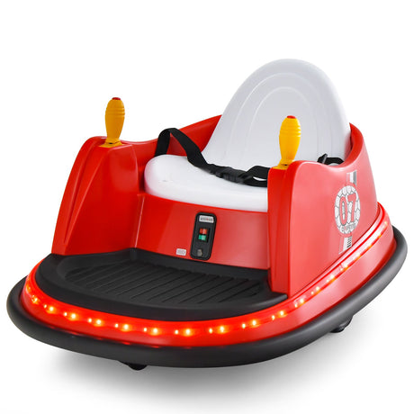 Coche eléctrico de choque de 12 V para niños pequeños con luces intermitentes