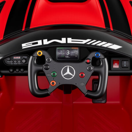 Coche Eléctrico para Niños Mercedes-AMG GT3 con Licencia y Velocidad Ajustable de 12V