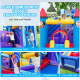 Parque Acuático Hinchable Temático Cohete con Soplador de 950W