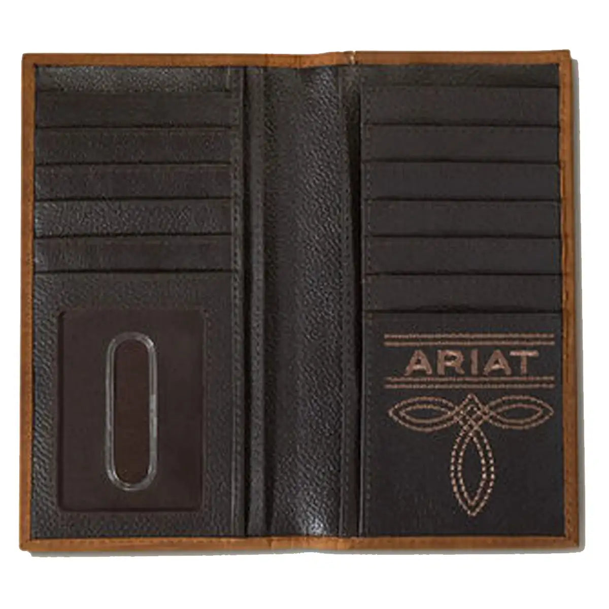 Ariat Cartera de rodeo con incrustación bordada Southwestern - Hombre