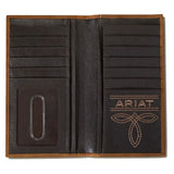 Ariat Cartera de rodeo con incrustación bordada Southwestern - Hombre
