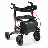Andador con ruedas para personas mayores, andador plegable con asiento