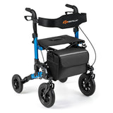 Andador con ruedas para personas mayores, andador plegable con asiento