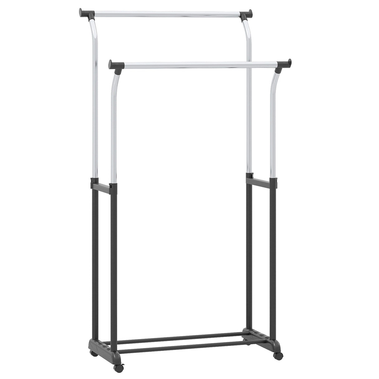 Burro para ropa de doble barra con altura ajustable