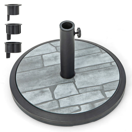 Base de sombrilla de 35 libras con cemento incorporado
