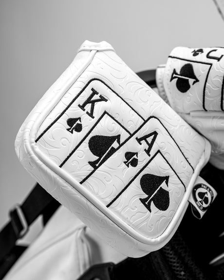 Blanqueado As de Picas - Funda de Mazo para Putter