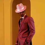 Stacy Adams Dublin- Milan Straw Fedora Hat