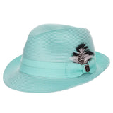 Stacy Adams Belmont - Straw Fedora Hat