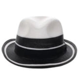 Stacy Adams Rodano - Straw Fedora Hat