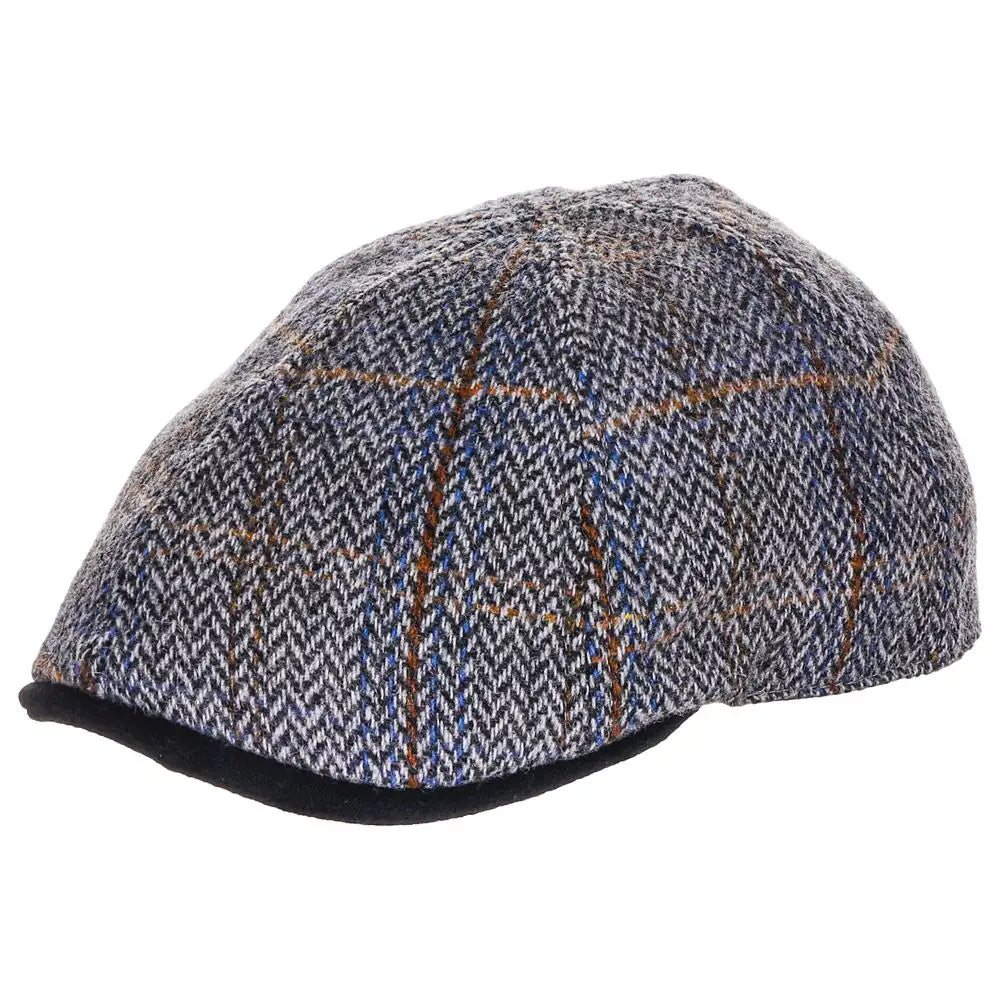 Gorra Plana de Mezcla de Lana Scala Bar