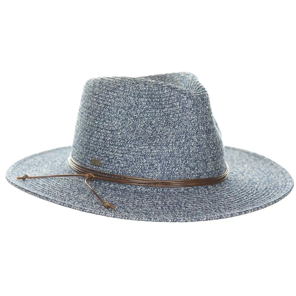 Scala Isadora - Sombrero de safari de paja para mujer