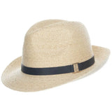 Scala Lena - Sombrero fedora de rafia para mujer