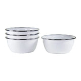 Golden Rabbit Enamelware Salad Bowls - Set of 4