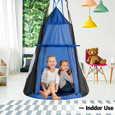 Columpio-Tienda 2 en 1 Desmontable de 40 Pulgadas para Niños