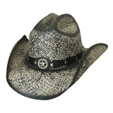 Sombrero vaquero Bullhide Star Central de rafia moldeable (liquidación)