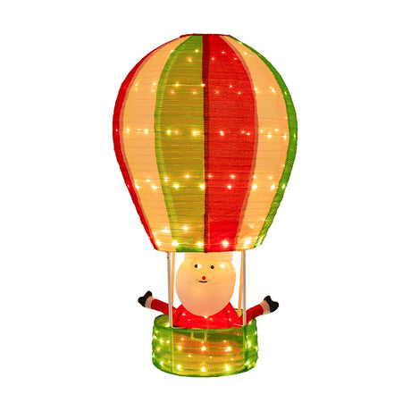4.5 pies Papá Noel navideño con globo aerostático