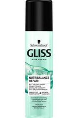Gliss NutriBalance Repair Hair Cream 200ml - Nourishing Prebiotic Hair Treatment for Damaged Hair