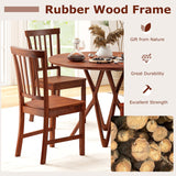 Juego de 2 sillas de comedor con patas de madera maciza