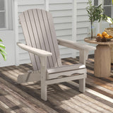 1 silla Adirondack plegable con respaldo alto y reposabrazos anchos