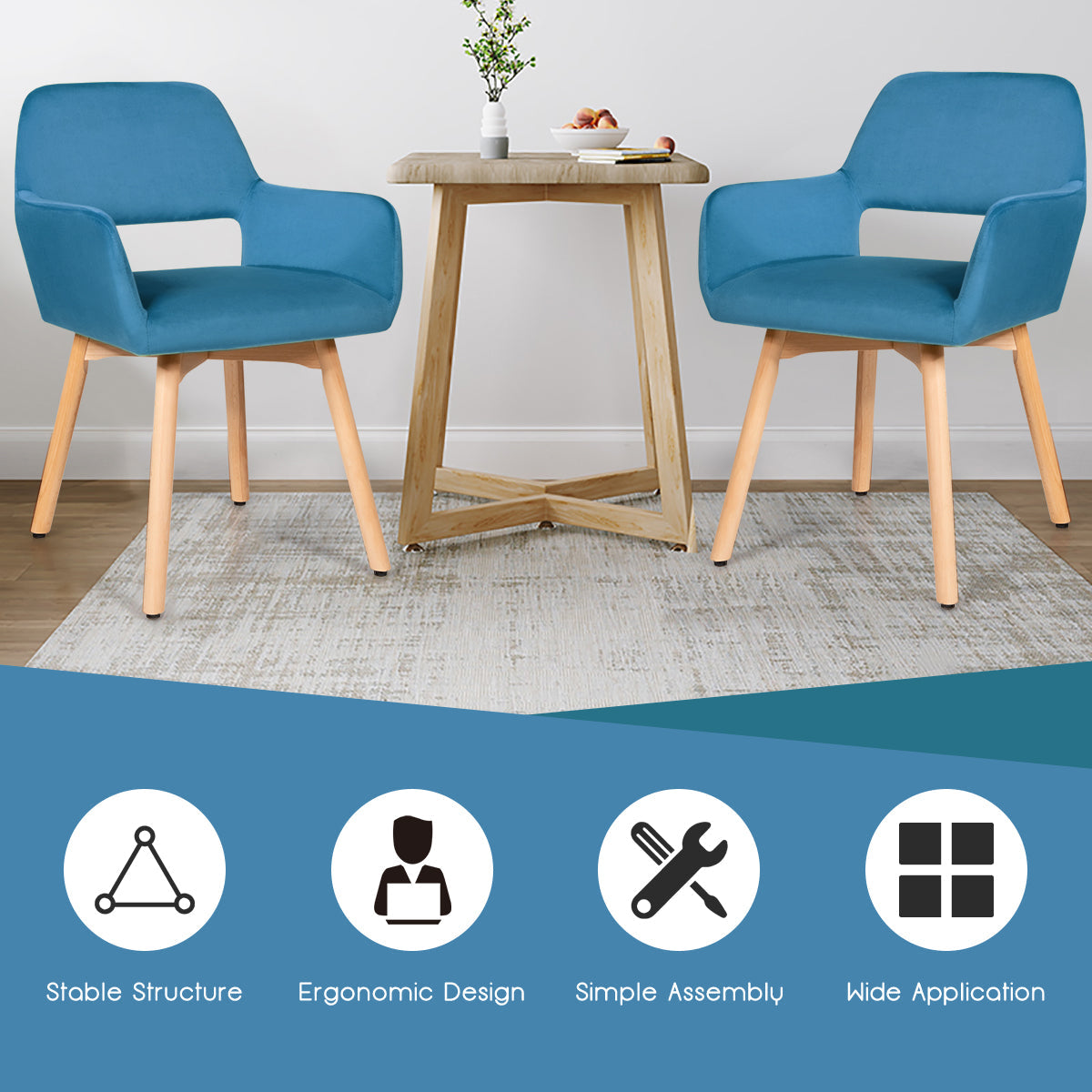 Juego de 2 sillones modernos