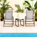 Sillones plegables de exterior con reposabrazos y respaldo