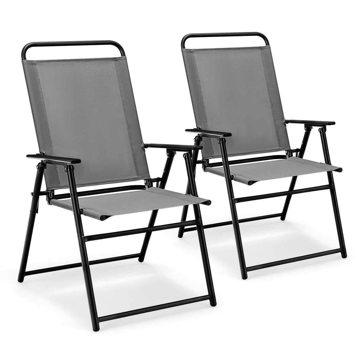 Sillones plegables de exterior con reposabrazos y respaldo