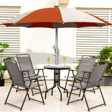 Sillones plegables de exterior con reposabrazos y respaldo