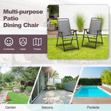 Sillones plegables de exterior con reposabrazos y respaldo